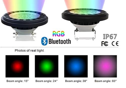 Bluetooth RGBW AR111 LED IP67