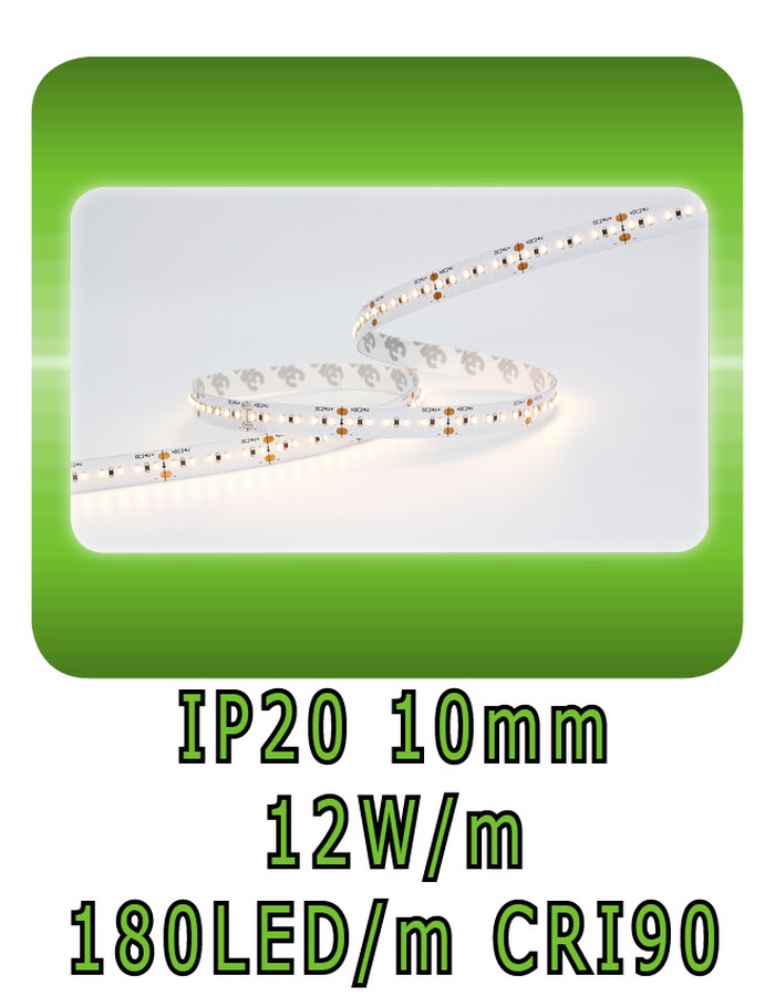 12W/m 10mm 180LED/m IP20