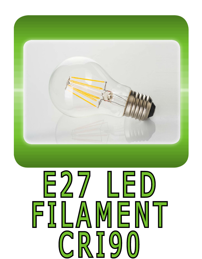 E27 LED filament bulb CRI90