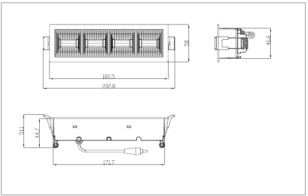 Recessed Linear led downlight by NGL